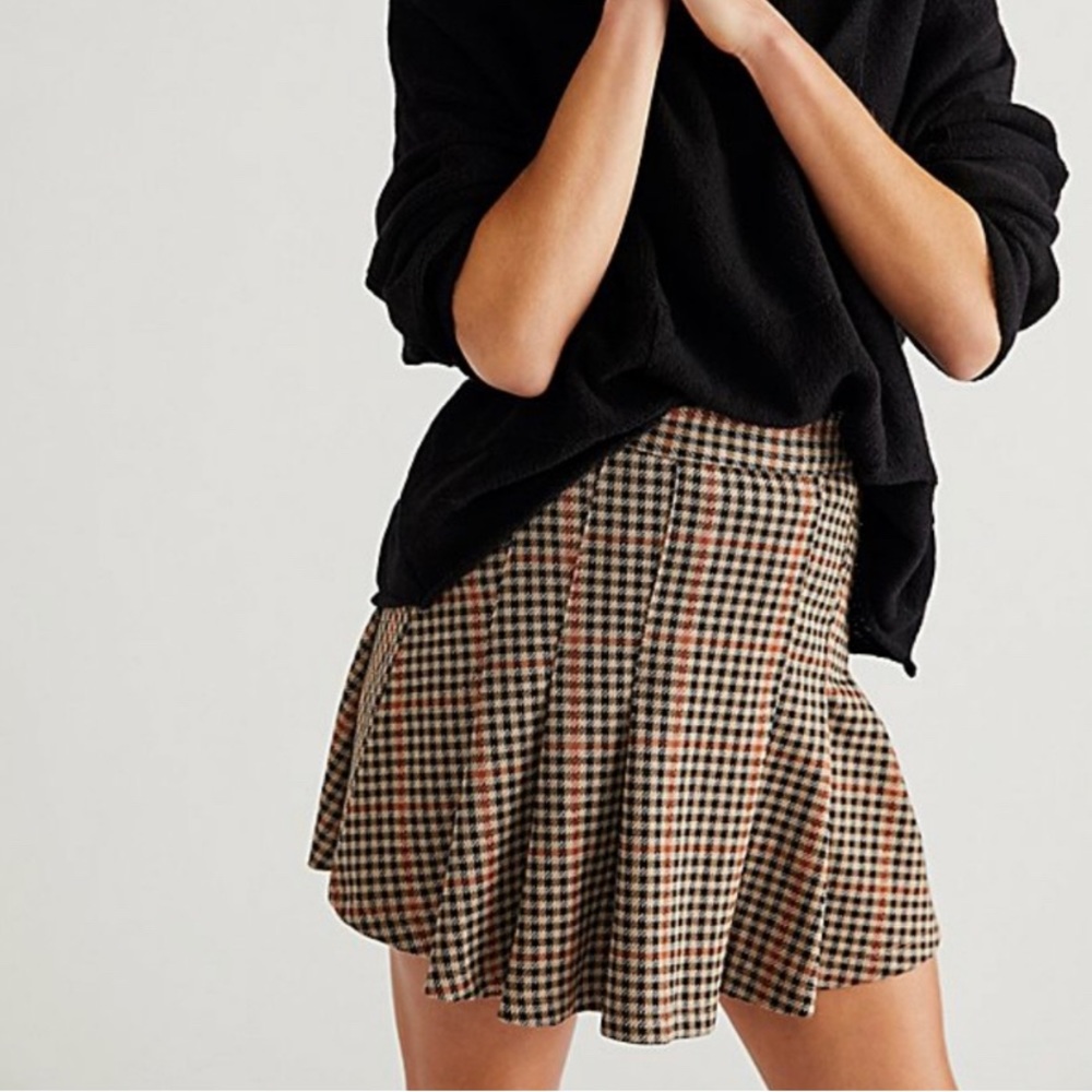 Free People Honey Pleated Skirt